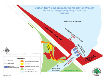 Barton Dam Embankment Remediation Project Map