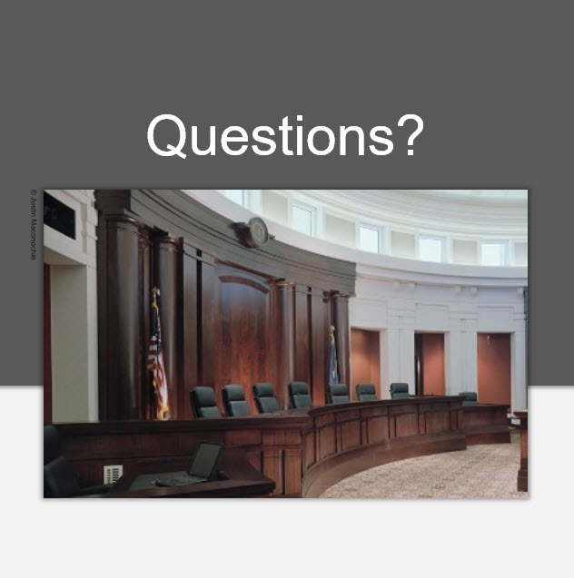Questions - MI Supreme Court Courtroom