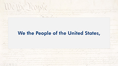 Preamble -We the People
