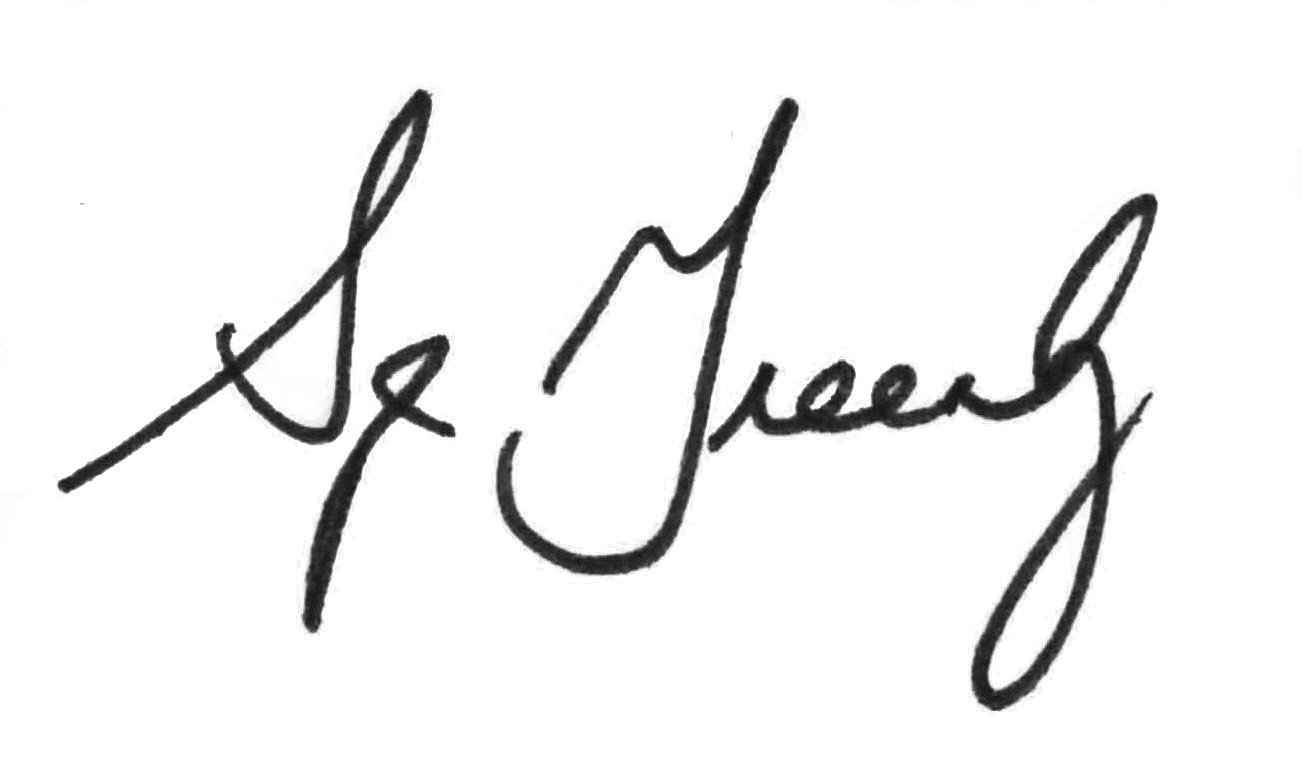 Suzanne Greenberg signature