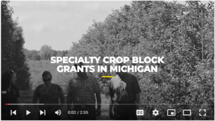 Specialty Crop Block Grants Partnership in Michigan