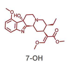 Graphic depicting the chemical structure of the compound 7-OH