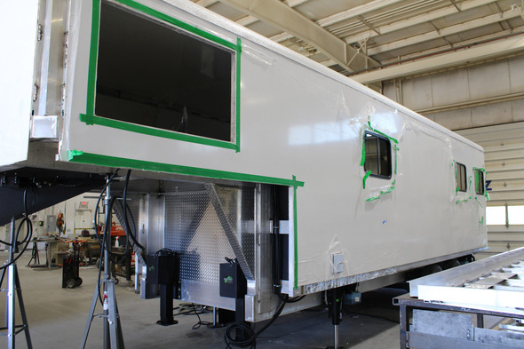 Exterior of the mobile veterinary unit