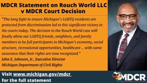 Statement from Director Johnson