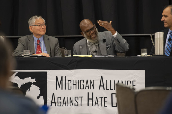 Panelists discuss hate crimes in Michigan at the MI Response to Hate Conference