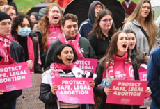 Reproductive freedom protestors