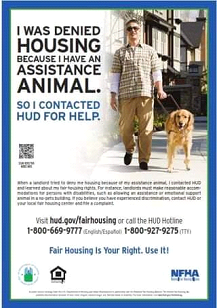 HUD Flyer on housing assistance animals see article text for readable pdf