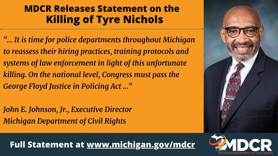 Civil Rights Issues Statement on the Killing of Tyre Nichols