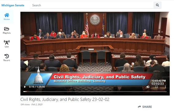 Civil Rights, Judiciary, and Public Safety Senate Committee 