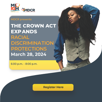 Crown Act virtual training flyer