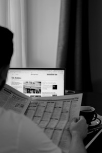Stock Photo of News Consumption