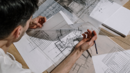 architect working on plans