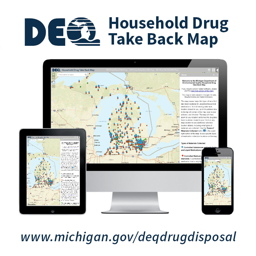 DEQ Drug takeback map