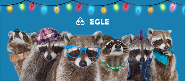 Recycling Raccoons holiday banner