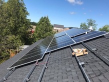 Solar panels being installed at Houghton-Portage Township Schools 