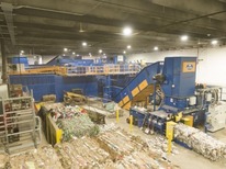 Marquette County Solid Waste Management Authority’s recycling processing system. Credit: FireRover