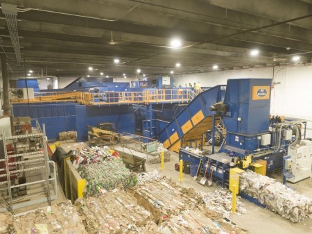 Marquette County Solid Waste Management Authority’s recycling processing system. Credit: FireRover