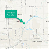Proposed location of Ajax asphalt plant