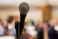 Microphone at meeting