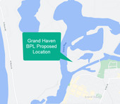 Proposed location of power plant