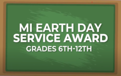  2022 Earth Day Service Award screenshot