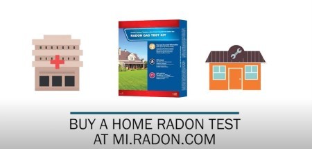 Screenshot from video on buying a home radon test