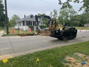 Lead service line replacement excavation in Benton Harbor in June 2022.   