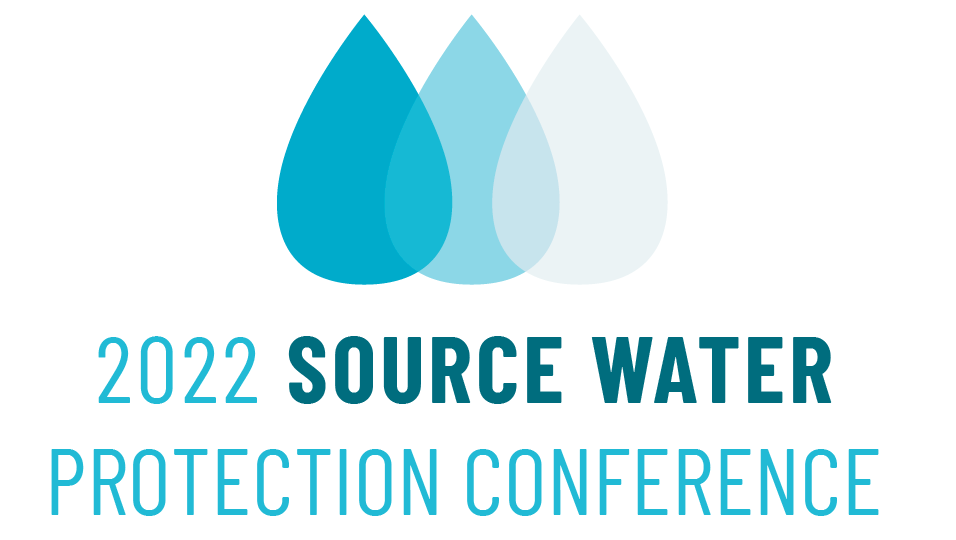 2022 Source Water Protection Conference logo with water drops