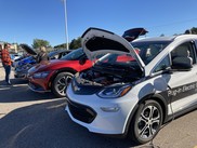 Electric vehicles at ride-and-drive event at Meijer in East Lansing on 09-23-22