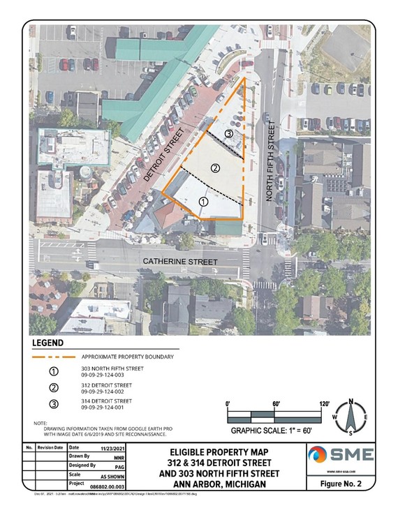 EGLE TIF funding for Ann Arbor redevelopment at 303 N. Fifth Street.