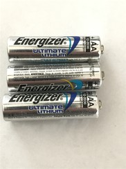 Three AA lithium batteries.