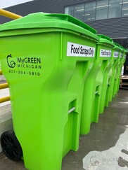 My Green Michigan food scraps collection carts.