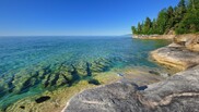 Lake Superior shoreline.