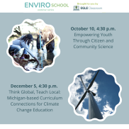 EnviroSchool webinar series in October and December 2023