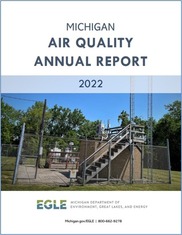 Cover of the 2022 Michigan Air Quality Annual Report