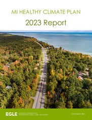 MI Healthy Climate Plan 2023 report cover