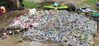 Trash collected during the Newaygo County Conservation District cleanup.