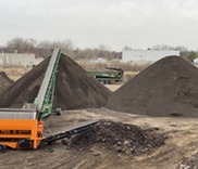 Spurt Industries' screening plant, where compost is screened. Courtesy of My Green Michigan.