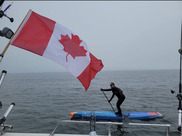 Mike Shoreman takes to the lakes on his paddle board. Courtesy of Mike Shoreman.