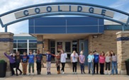 Students on the Green Team at Coolidge Elementary School in Livonia help implement activities for their Michigan Green Schools certification. 