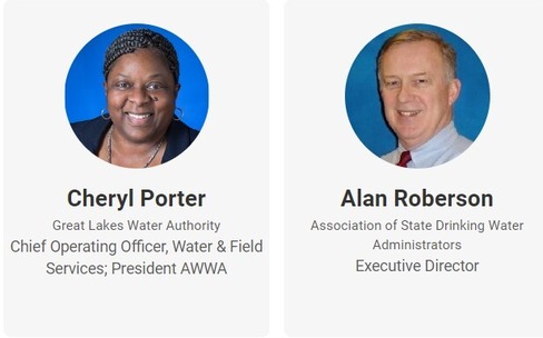 Cheryl Porter w/Great Lakes Water Authority, Alan Roberson w/Association of State Drinking Water Administrators