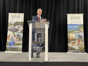 EGLE Director Phil Roos delivers keynote address at Drinking Water Conference in Novi in September 2024.