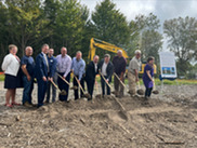 EGLE Director Phil Roos (third from left) at groundbreaking ceremony for water infrastructure in South Haven. 