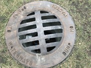 Stormwater drain.