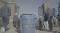 Recycling Bowl at the UM Big House. Photo courtesy of Absopure.