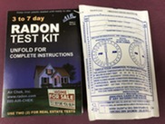 Radon test kit from Air Chek.