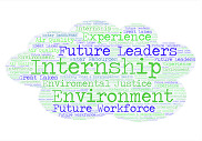 2025 EGLE internship program word cloud. 