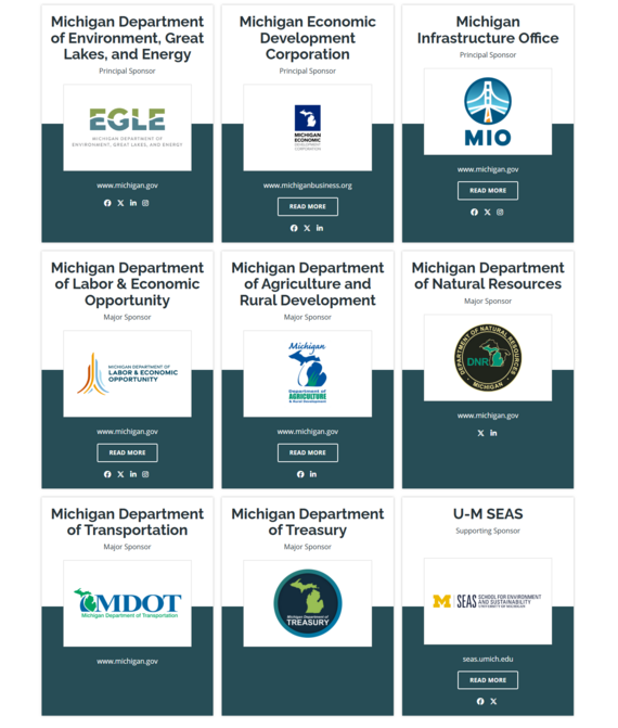 Sponsors for 2025 MI Healthy Climate Conference