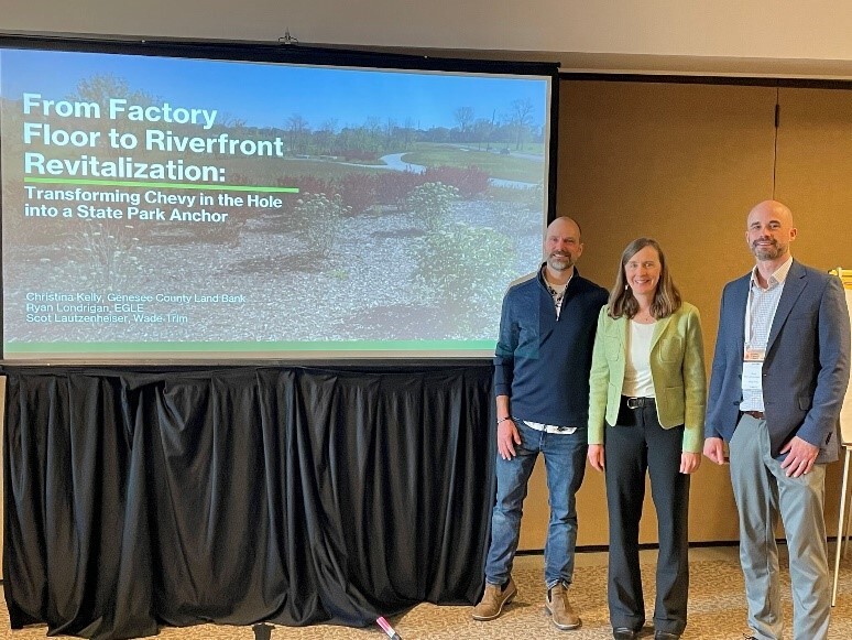 Ryan Londrigan, Christina Kelly, and Scot Lautzenheiser at mParks Conference