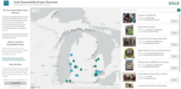 Youth Sustainability Showcase distribution map